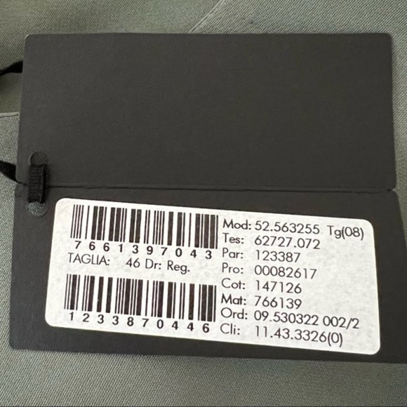 Calvin Klein Collection Womens Long Sleeve Shift Dress Sage Green size 46 US 10 - Picture 12 of 12